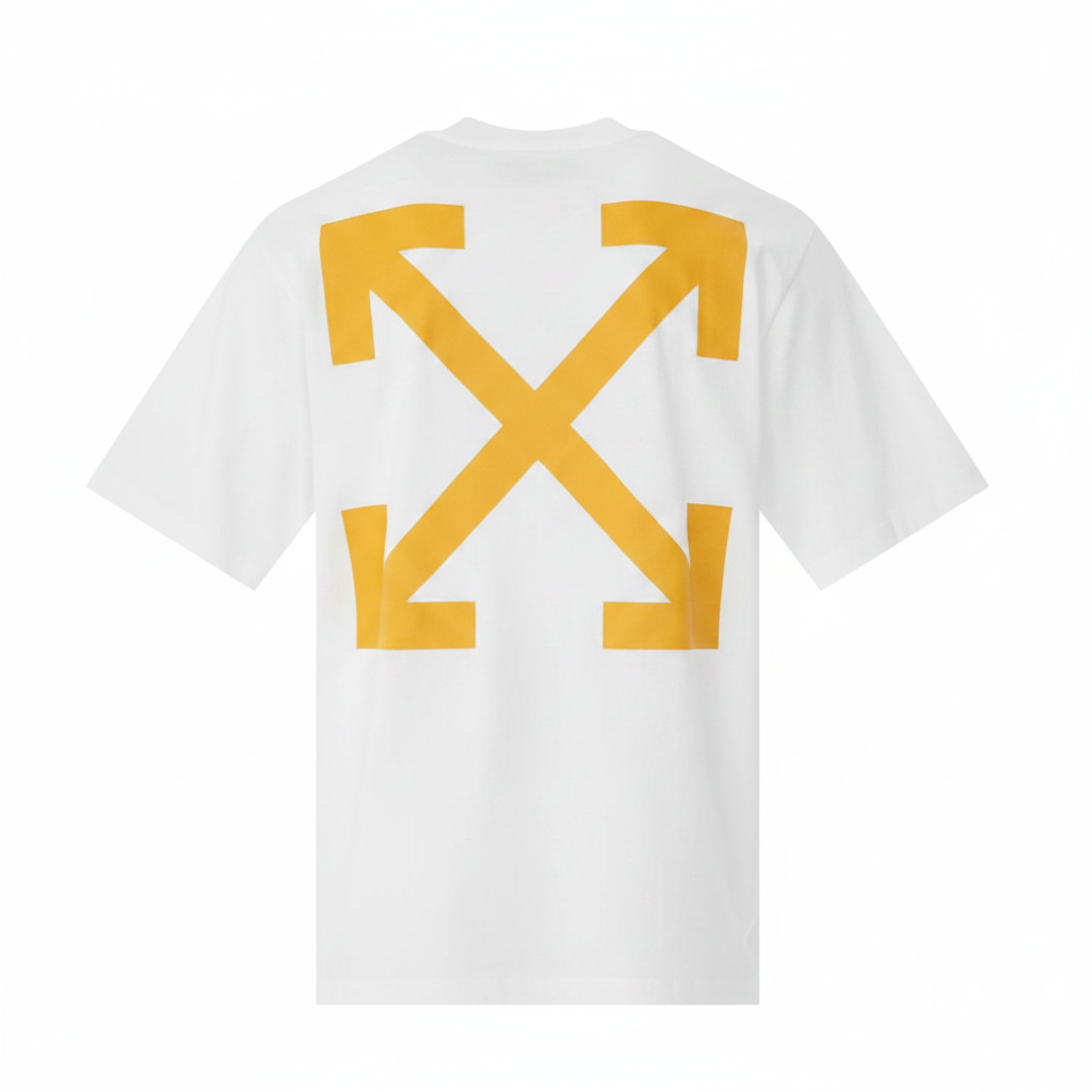 Off-White Arrows T-Shirt - White with Yellow Arrows