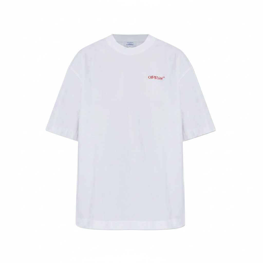 Off-White T-Shirt - Red Logo